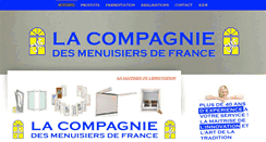 Desktop Screenshot of cie-menuisiers-france.com