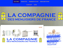 Tablet Screenshot of cie-menuisiers-france.com